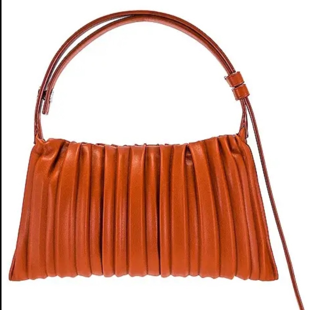 $220 Simon Miller mini puffin bag brick Orange Pleated Handbag